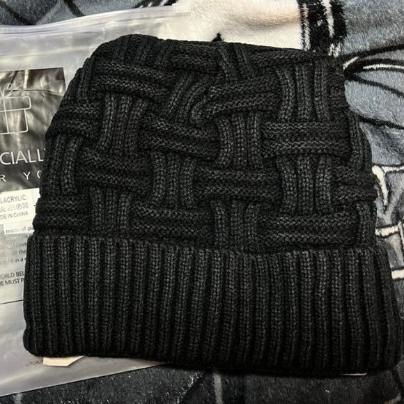 Men's Warm Knitted Thick Baggy Slouchy Beanie Skull Cap - Picture 2 of 9